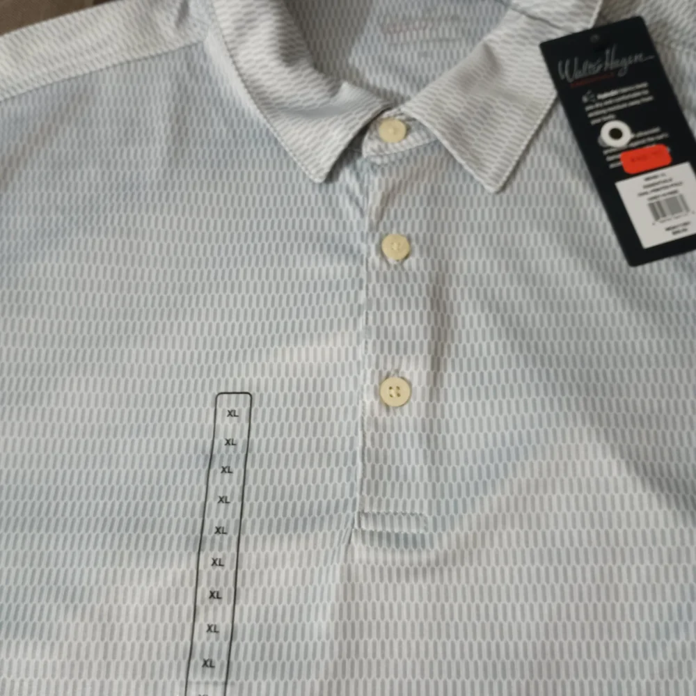 Men's Walter Hagen Light Gray‎ HydroDri Polo Shirt XL